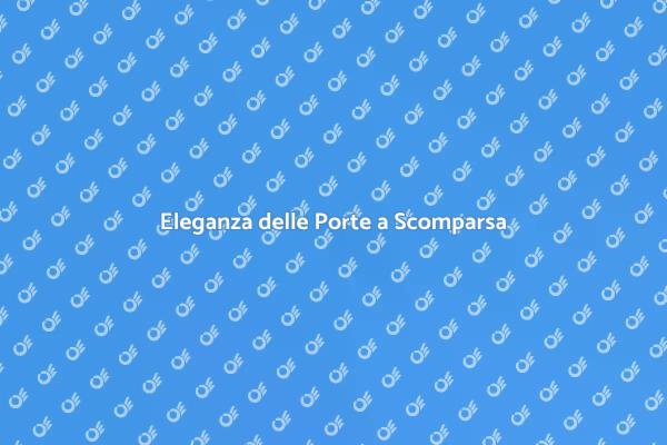 Porte a Scomparsa per Ogni Spazio