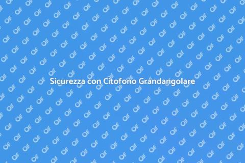 Citofono con Telecamera Grandangolare