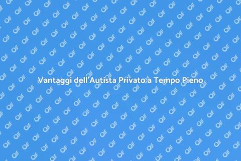 Assumere un Autista Privato a Tempo Pieno