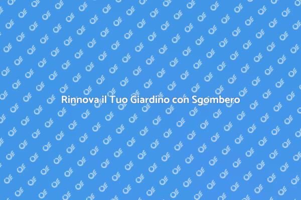 Trasforma il Giardino con Sgombero Efficace