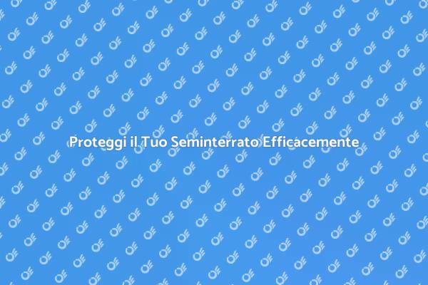 Impermeabilizzazione: Mantieni il Tuo Seminterrato Asciutto