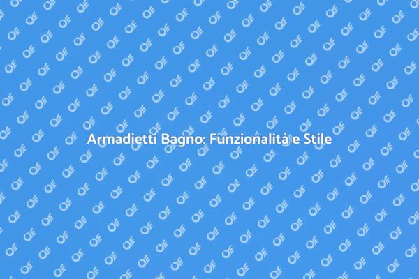 Progettare Armadietti per il Bagno