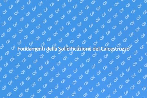 Solidificazione del Calcestruzzo