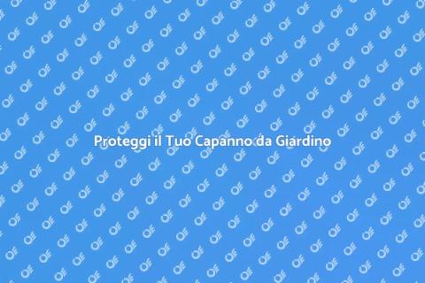 Isolare il Capanno da Giardino