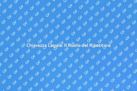 Ripetitore per Diritto: Unità e Stabilità