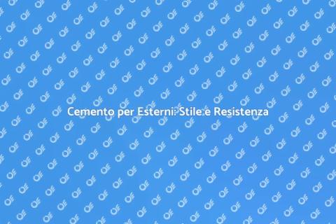 Pavimentazione in Cemento per Esterni