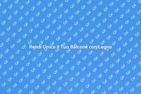 Pensilina in Legno per il Balcone