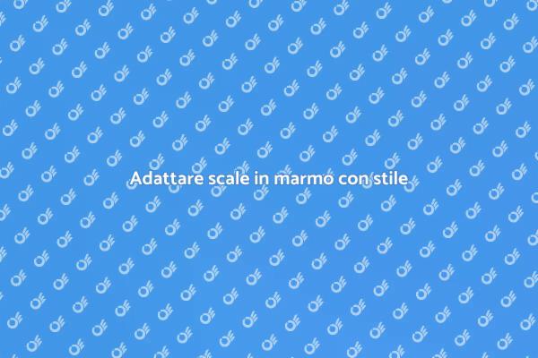 Scale in marmo: un tocco di eleganza