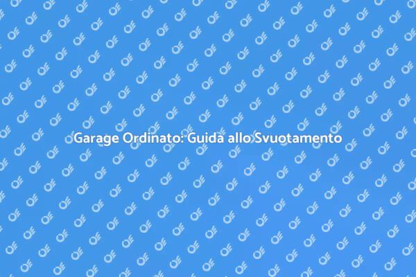 Svuota e Trasforma il Tuo Garage
