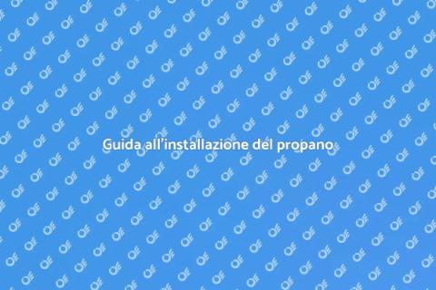 Installare serbatoio di propano