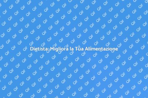 Servizi di Dietista per il Benessere