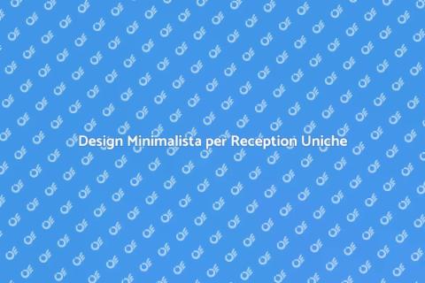 Mobile Reception Minimalista su Misura