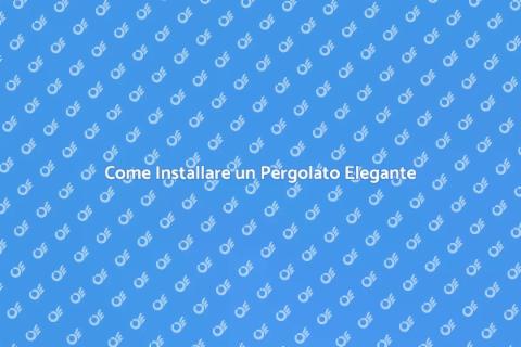 Pergolato con Copertura a Padiglione