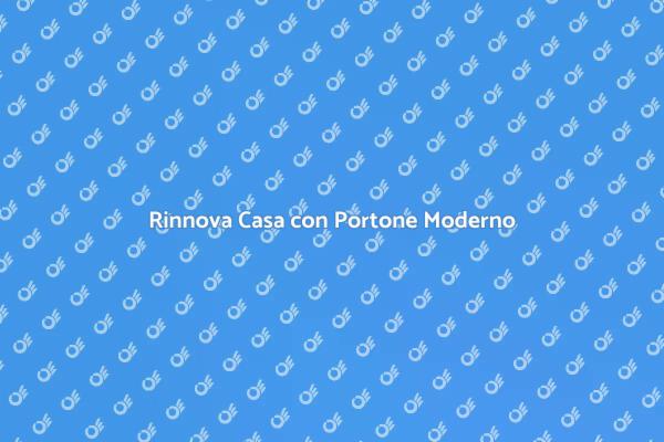 Design Contemporaneo: Portone Basculante