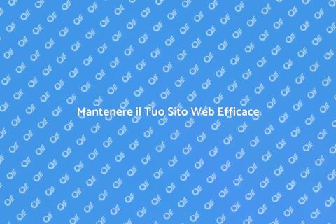 Mantenimento Sito Web per il Successo