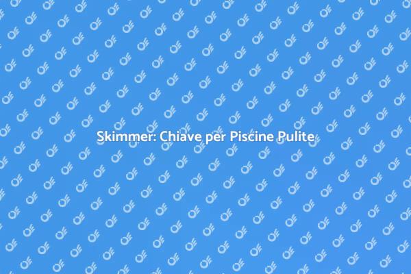 Skimmer e Manutenzione Piscina
