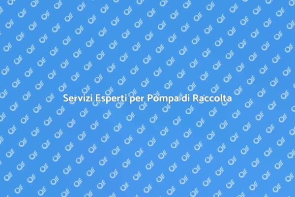 Pompa di Raccolta: Assistenza Necessaria