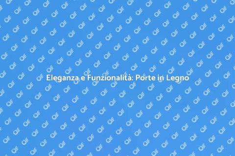 Porte di Garage in Legno: Stile e Funzionalità