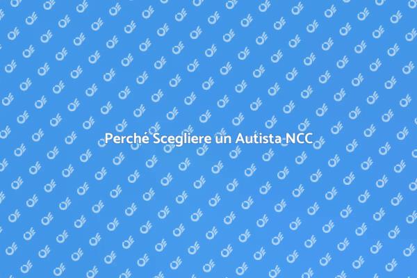 Autista NCC: Un Vantaggio per Te