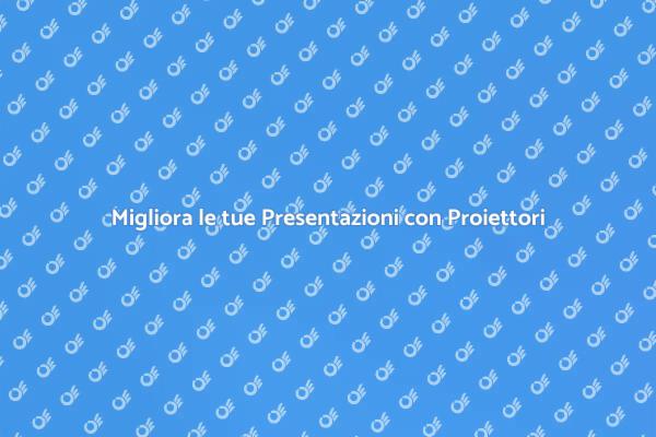 Proiettori: Elemento Fondamentale per Presentazioni
