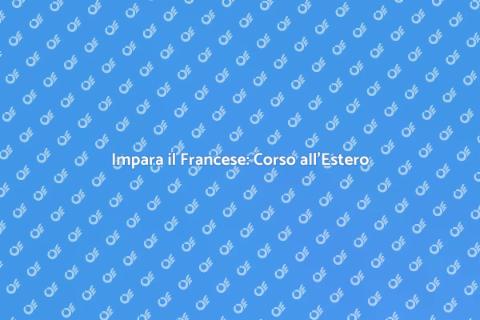 Corso di Lingua Francese all'Estero