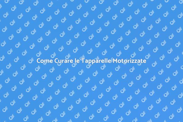 Tapparelle Motorizzate: Manutenzione Essenziale