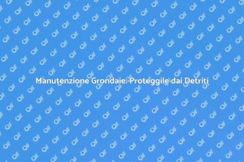 Proteggere le Grondaie dai Detriti