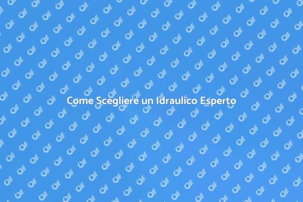 Come Assumere un Idraulico Qualificato
