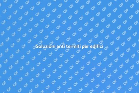 Trattamento anti termiti per edifici