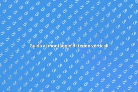 Montare tende a bande verticali