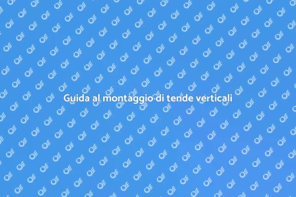 Eleganza e funzionalità con tende verticali