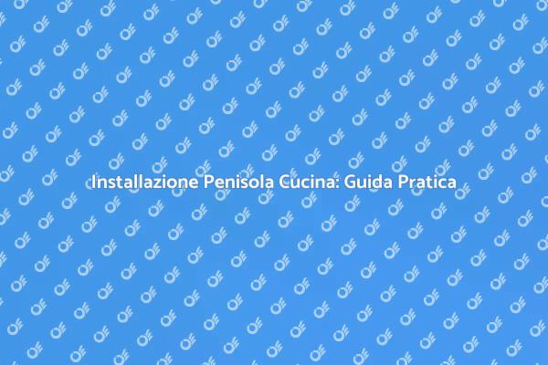 Penisola Cucina: Funzionalità e Design