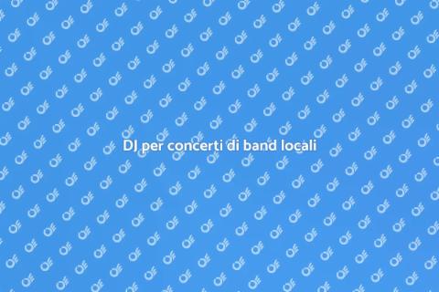 Prenotare un DJ per concerto band