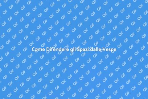 Protezione Spazi da Vespe Infestanti
