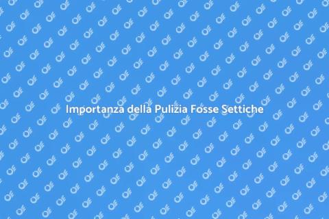 Pulizia Fosse Settiche Essenziale