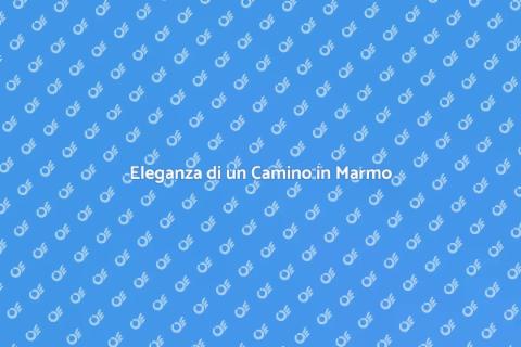 Camino in Marmo con Basamento Elegante