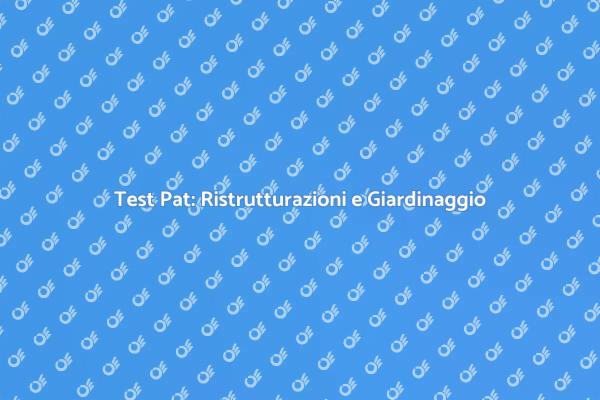 Test Pat: Esperti in Ristrutturazioni