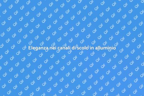 Canali di scolo in alluminio eleganti