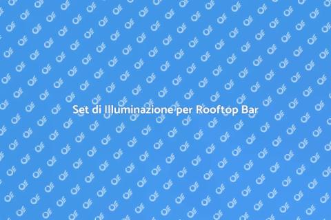 Noleggiare Illuminazione per Rooftop Bar