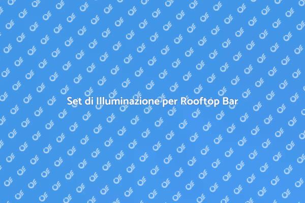 Illumina il Tuo Rooftop Bar con Stile