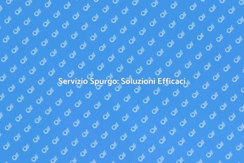 Spurgo per Sturare Scarichi Bloccati