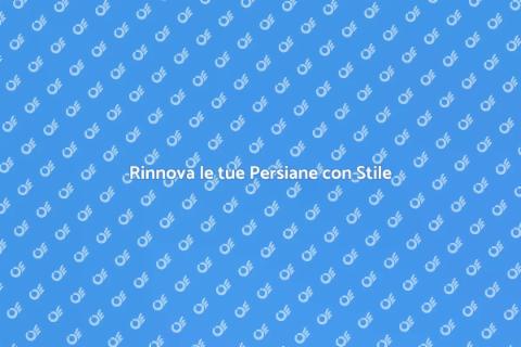 Verniciare Persiane: Rinnova Casa