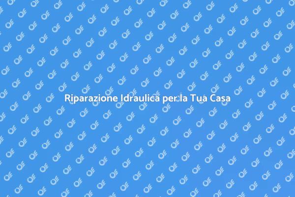 Risolvi i Tuoi Problemi Idraulici Ora!