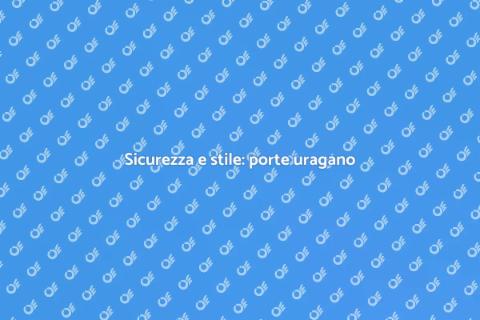 Porte a impatto uragano per sicurezza