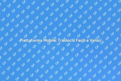 Affittare Piattaforma Mobile per Traslochi
