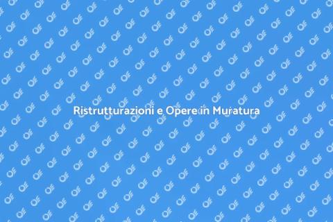 Opere in Muratura: Fondamenta Solide