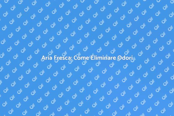 Rimuovi Odori Sgradevoli dalla Tua Casa