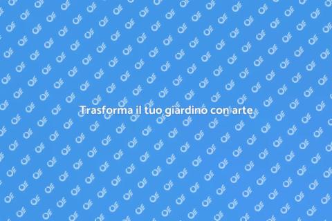 Recinzione dipinta: arte nel giardino