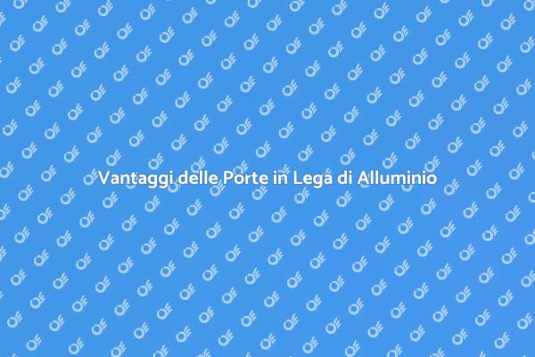 Porte in Alluminio: Design e Resistenza