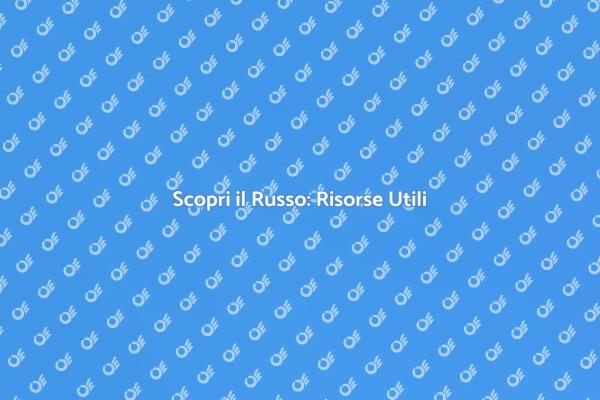 Guida all'Apprendimento del Russo